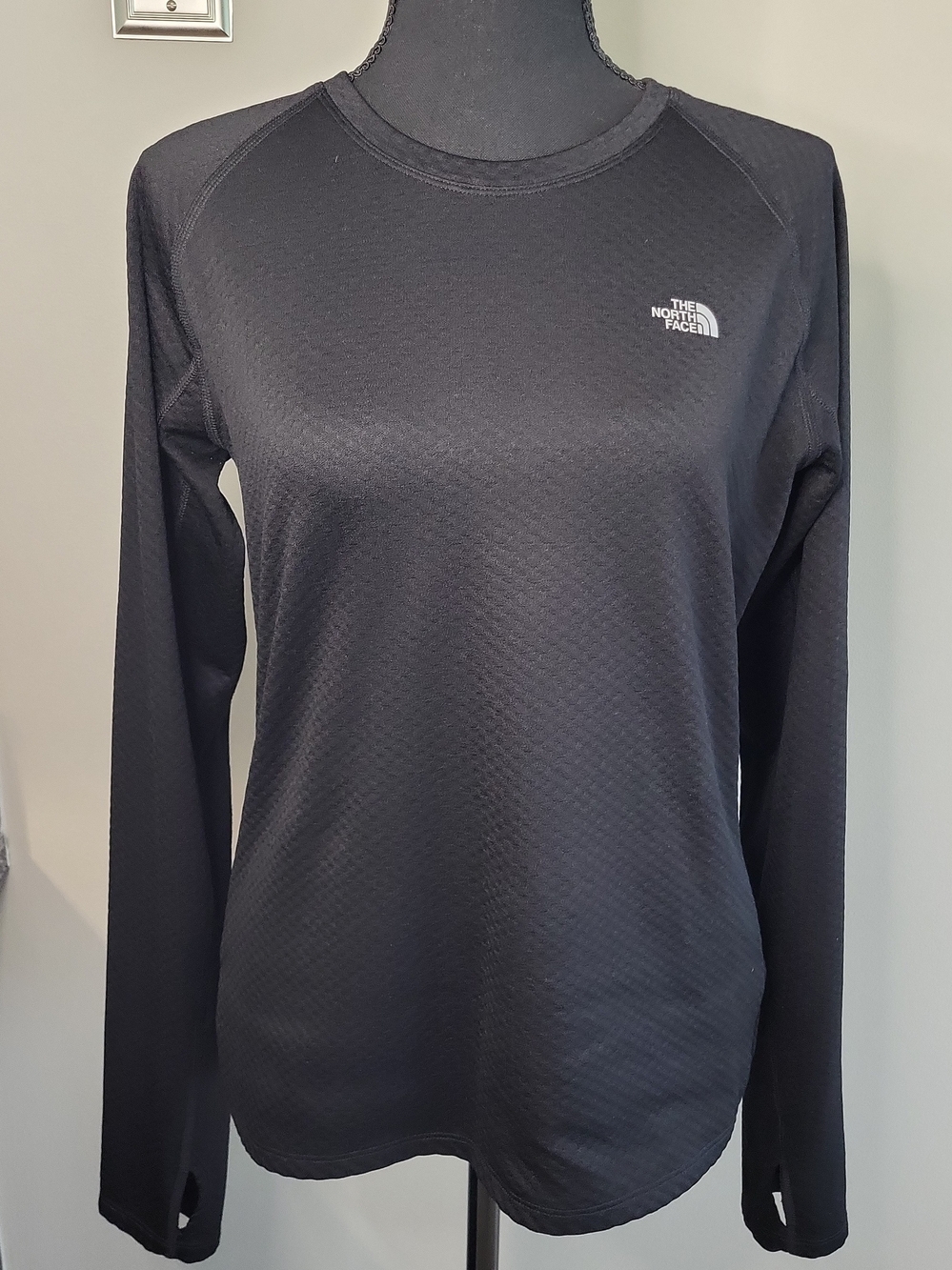 The North Face VaporWick Women's M Black Waffle Thermal Long Sleeve Base Layer